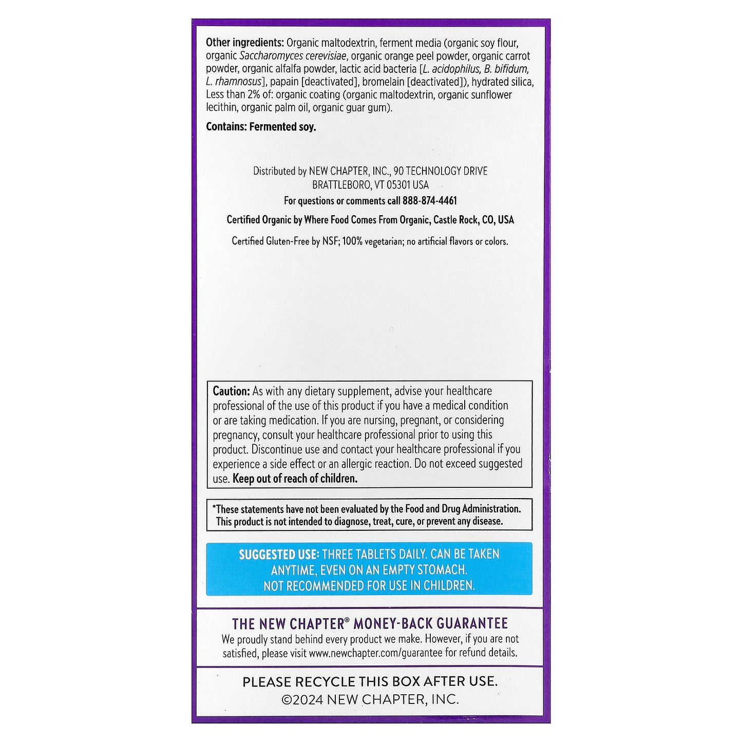 New Chapter, Perfect Calm™ Multivitamin, 144 Vegetarian Tablets