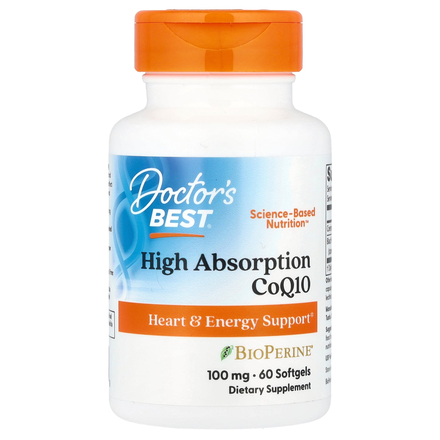 Doctor's Best, High Absorption CoQ10, 60 Softgels