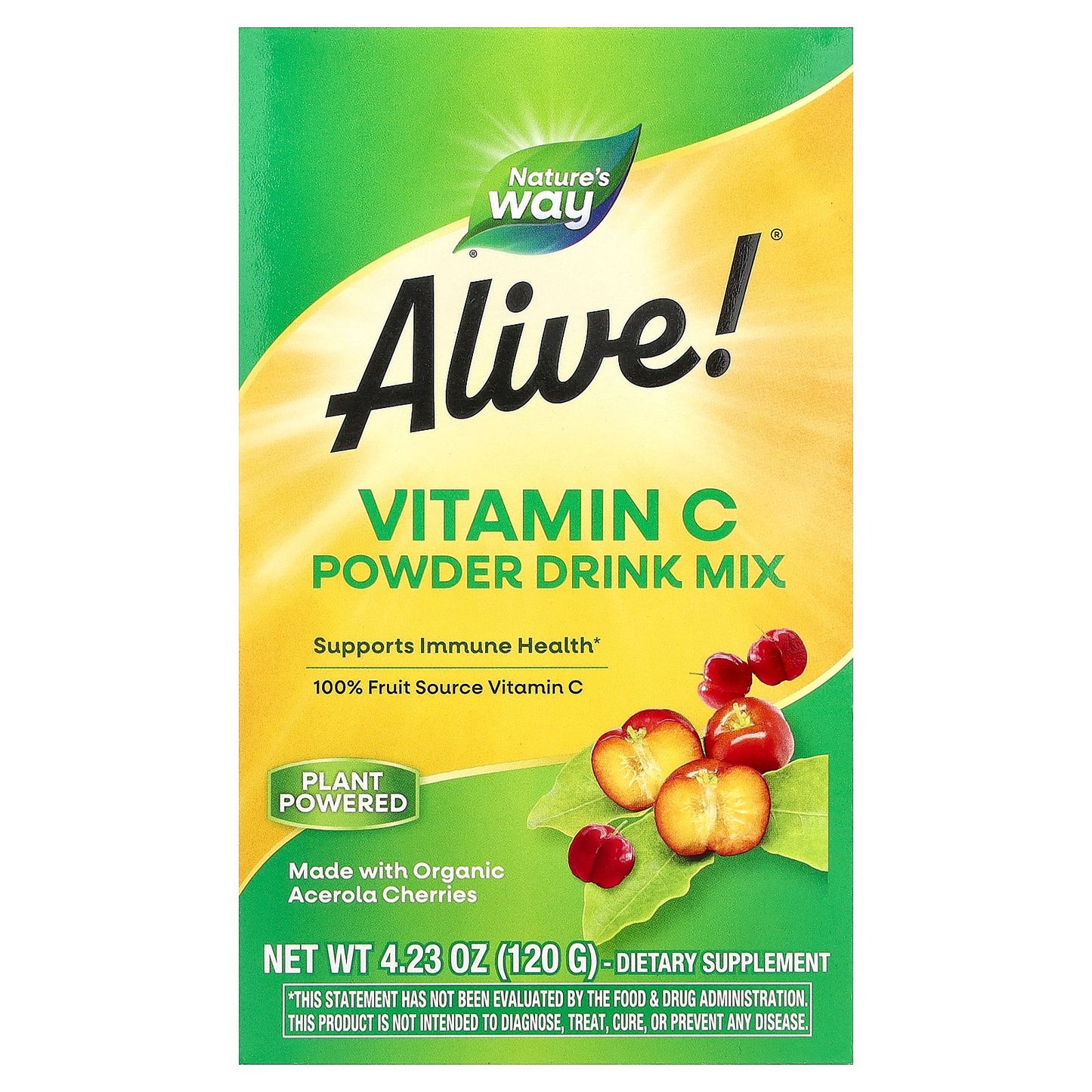 Nature's Way, Alive!® Vitamin C Powder Drink Mix, 4.23 oz (120 g)