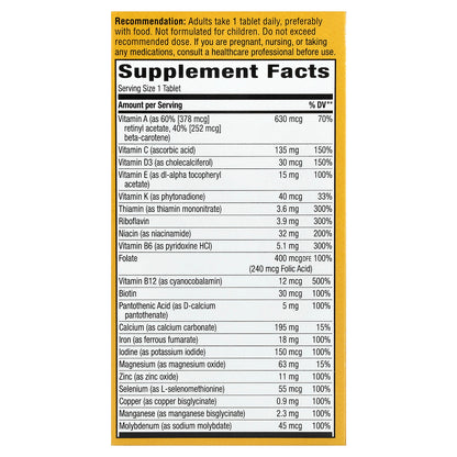 Nature's Way, Alive!® Adult Complete Multivitamin, 60 Tablets