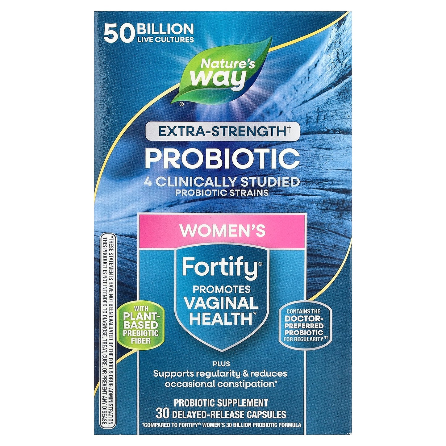 Nature's Way, Fortify® Women's Probiotic, 50 Billion CFU, 30 Delayed-Release Capsules