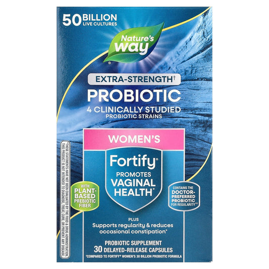 Nature's Way, Fortify® Women's Probiotic, 50 Billion CFU, 30 Delayed-Release Capsules
