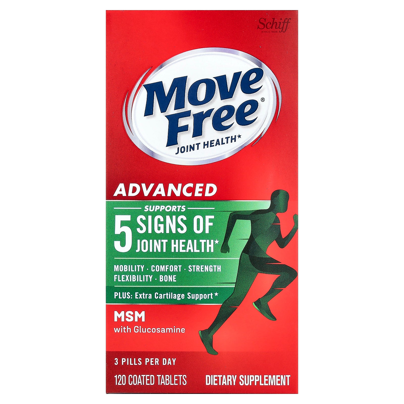 Schiff, Move Free® Joint Health, Advanced, 120 Coated Tablets