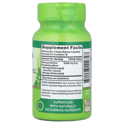 Nature's Truth, Moringa Oleifera, 60 Quick Release Capsules (3,000 mg per Capsule)