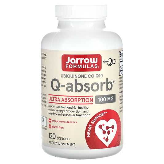 Jarrow Formulas, Q-Absorb, 100 mg, 120 Softgels