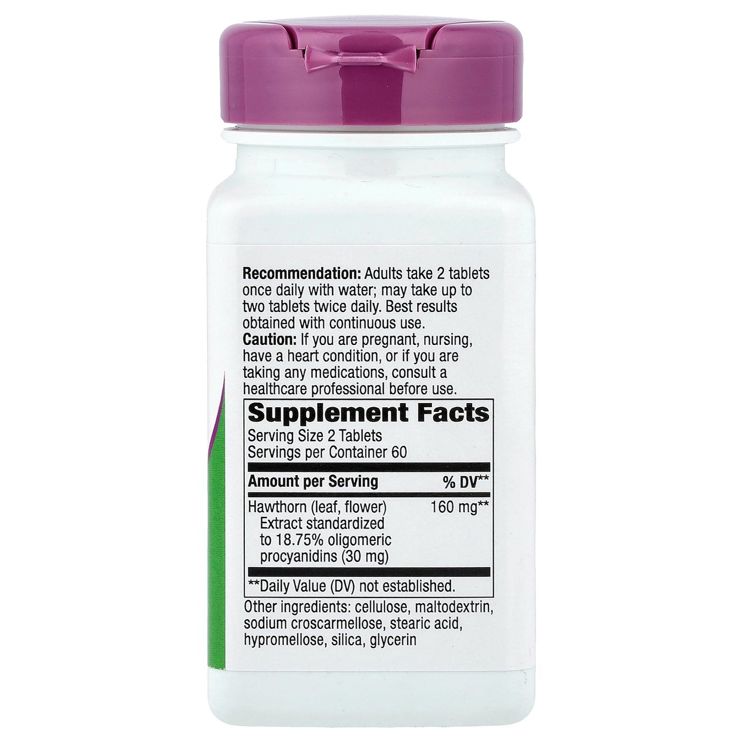 Nature's Way, HeartCare™ Hawthorn, 120 Vegan Tablets (80 mg per Tablet)