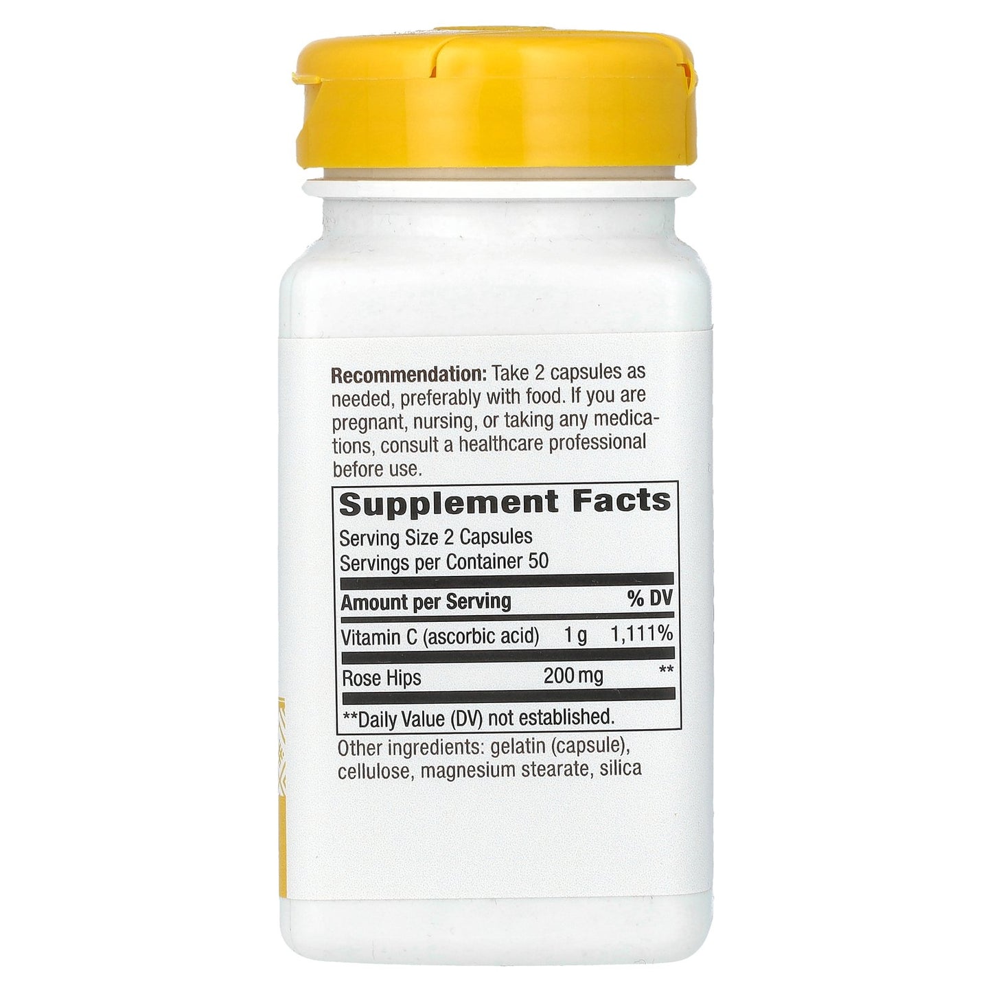 Nature's Way, Vitamin C with Rose Hips, 100 Capsules