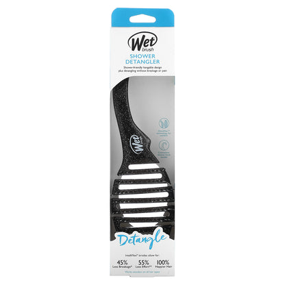 Wet Brush, Shower Detangler Brush, Black, 1 Brush