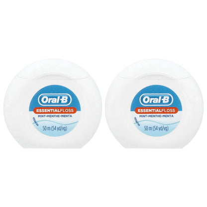 Oral-B, EssentialFloss™, Value Pack, Mint, 2 Pack, 54 yd (50 m) Each