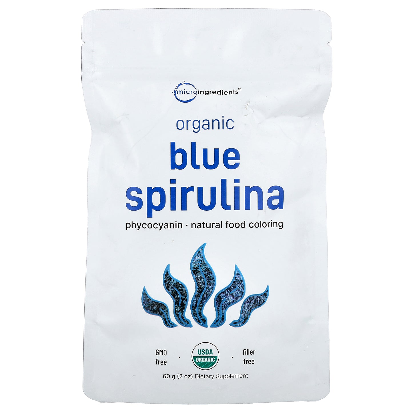 Micro Ingredients, Organic Blue Spirulina, 2 oz (60 g)