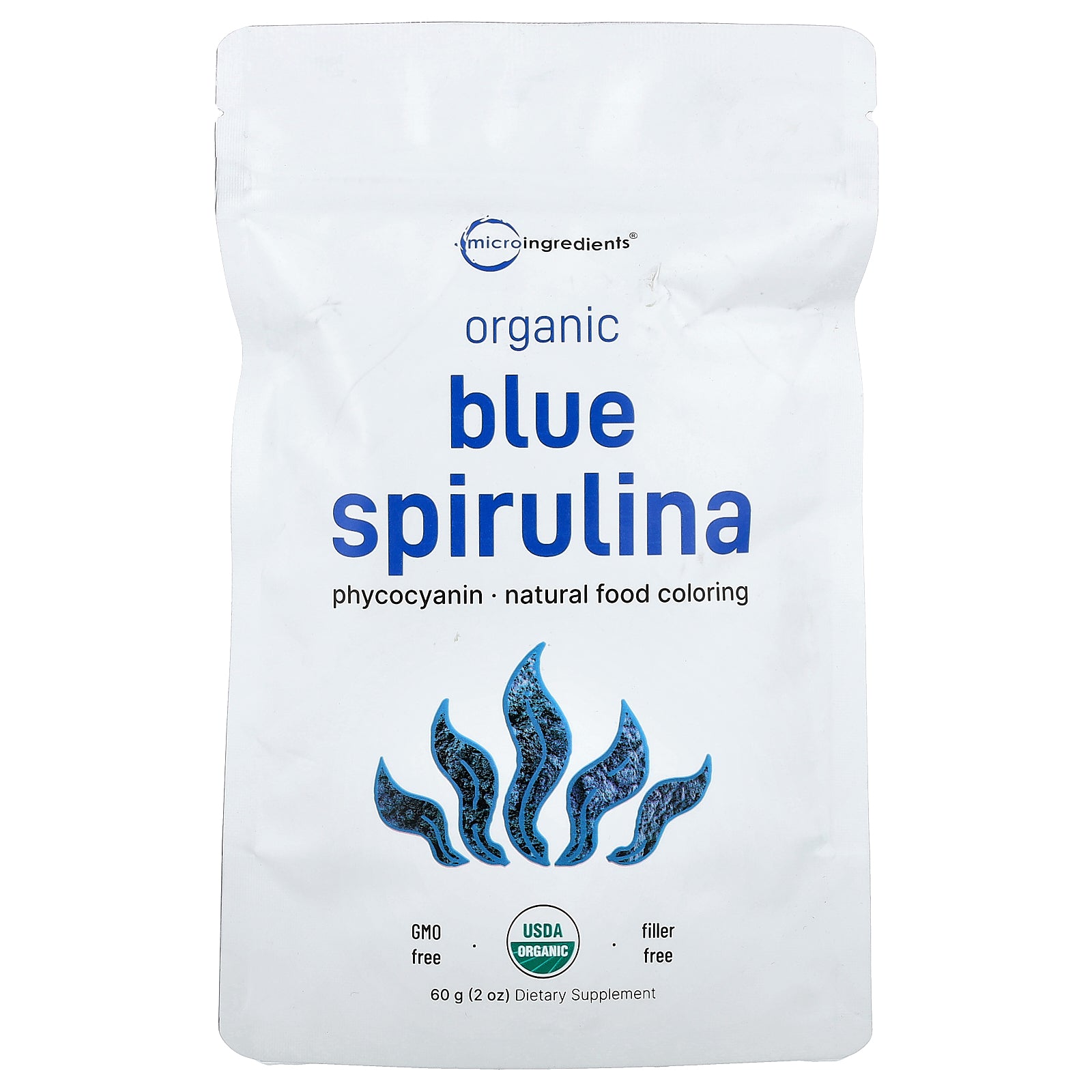 Micro Ingredients, Organic Blue Spirulina, 2 oz (60 g)