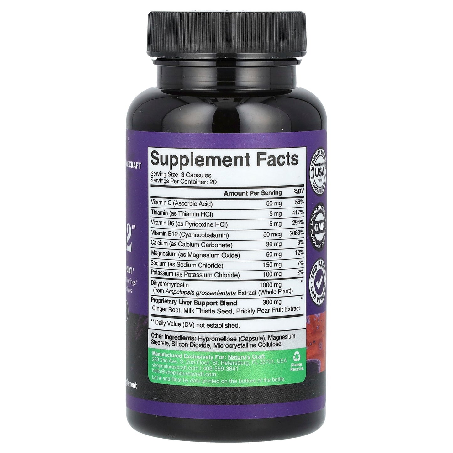 Nature's Craft, Hang-12, Post Drinking Support, 60 Capsules