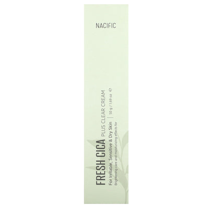 Nacific, Fresh Cica, Plus Clear Cream, 1.69 oz (50 g)