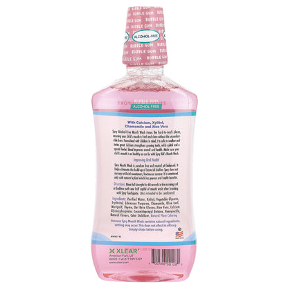 Xlear, Kid's Spry® Mouth Wash, Enamel Support, Alcohol-Free, Bubble Gum, 16 fl oz (473 ml)