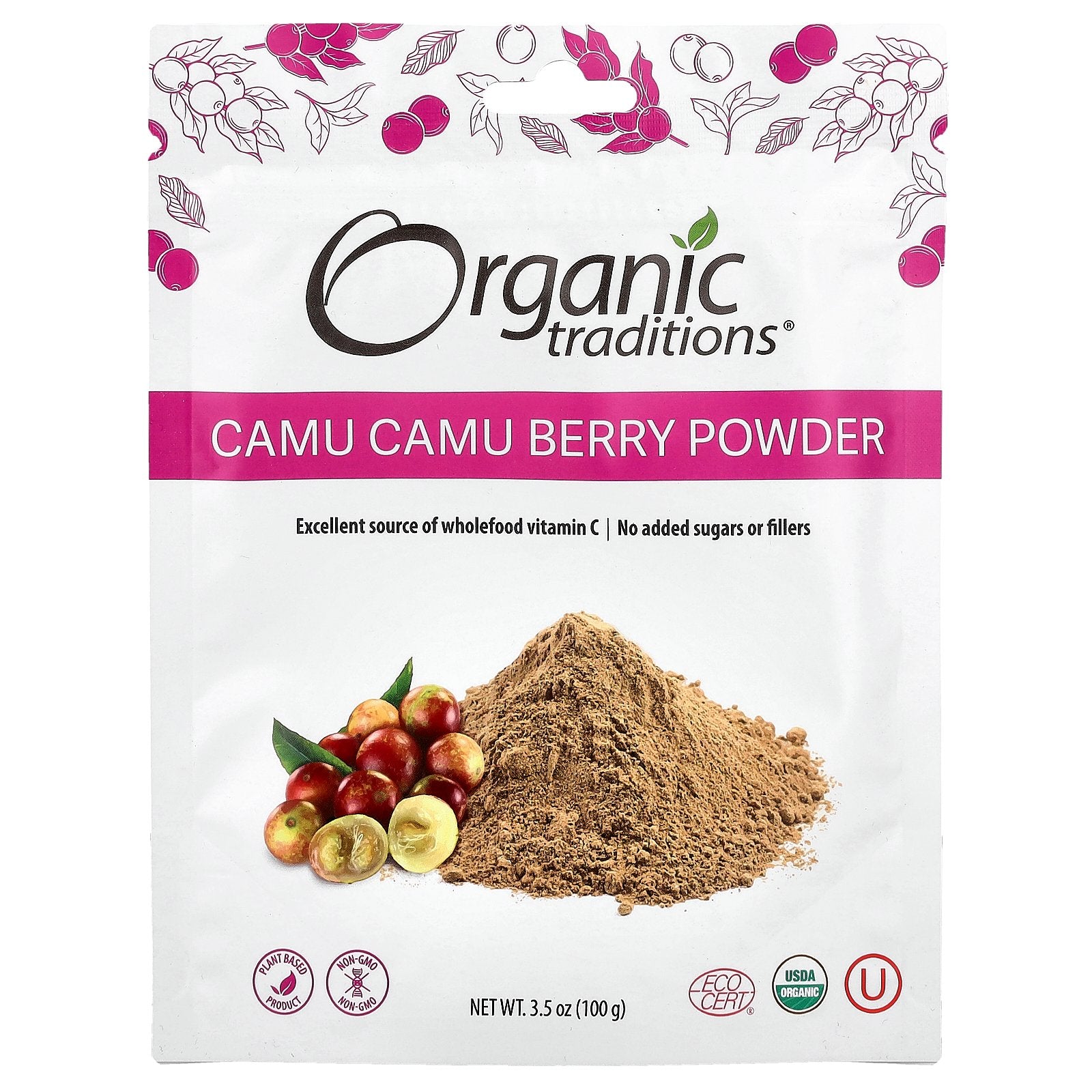 Organic Traditions, Camu Camu Berry Powder,  3.5 oz (100 g)
