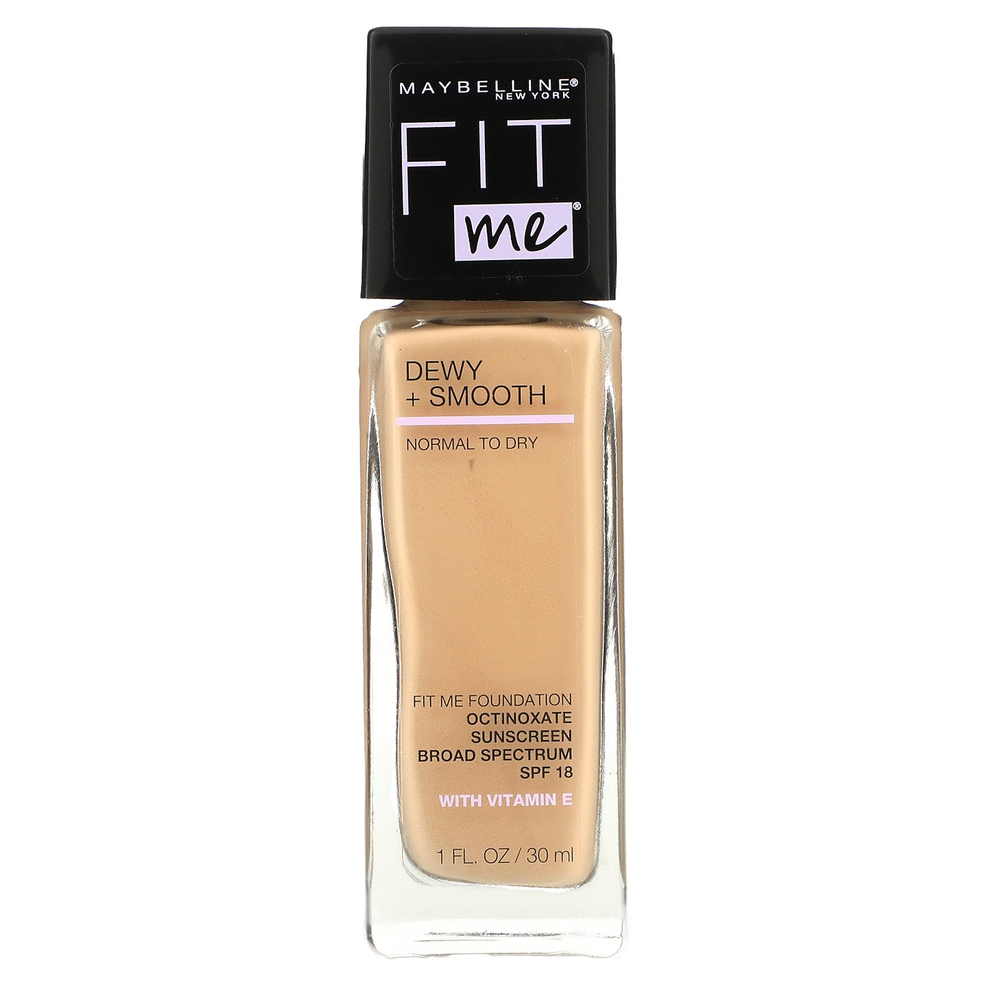 Maybelline, Fit Me, Dewy + Smooth Foundation, 120 Classic Ivory, 1 fl oz (30 ml)