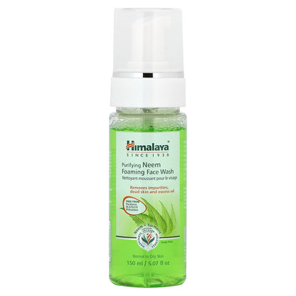 Himalaya, Purifying Neem Foaming Face Wash, Normal to Oily Skin, 5.07 fl oz (150 ml)