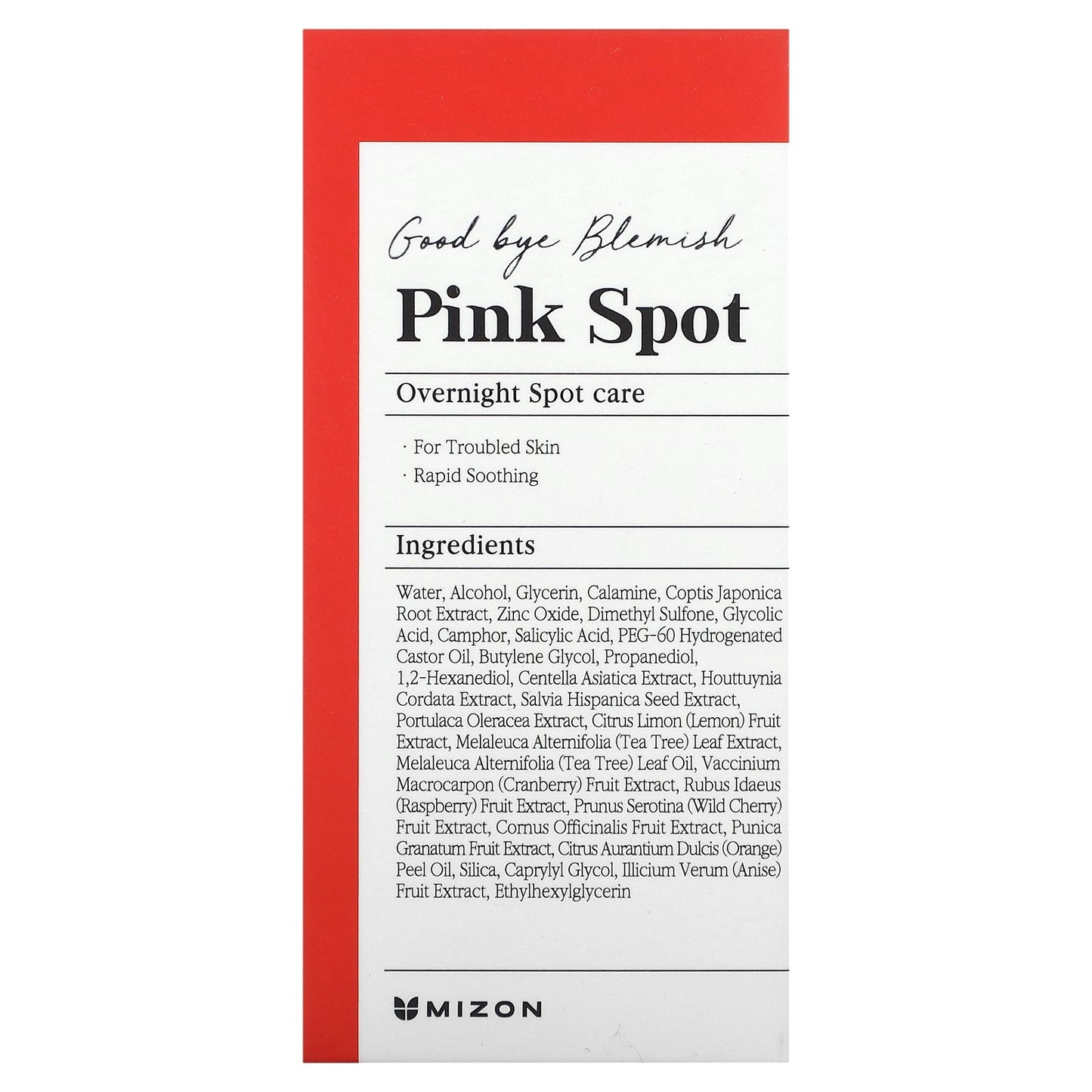 Mizon, Good Bye Blemish Pink Spot, 0.65 fl oz (19 ml)