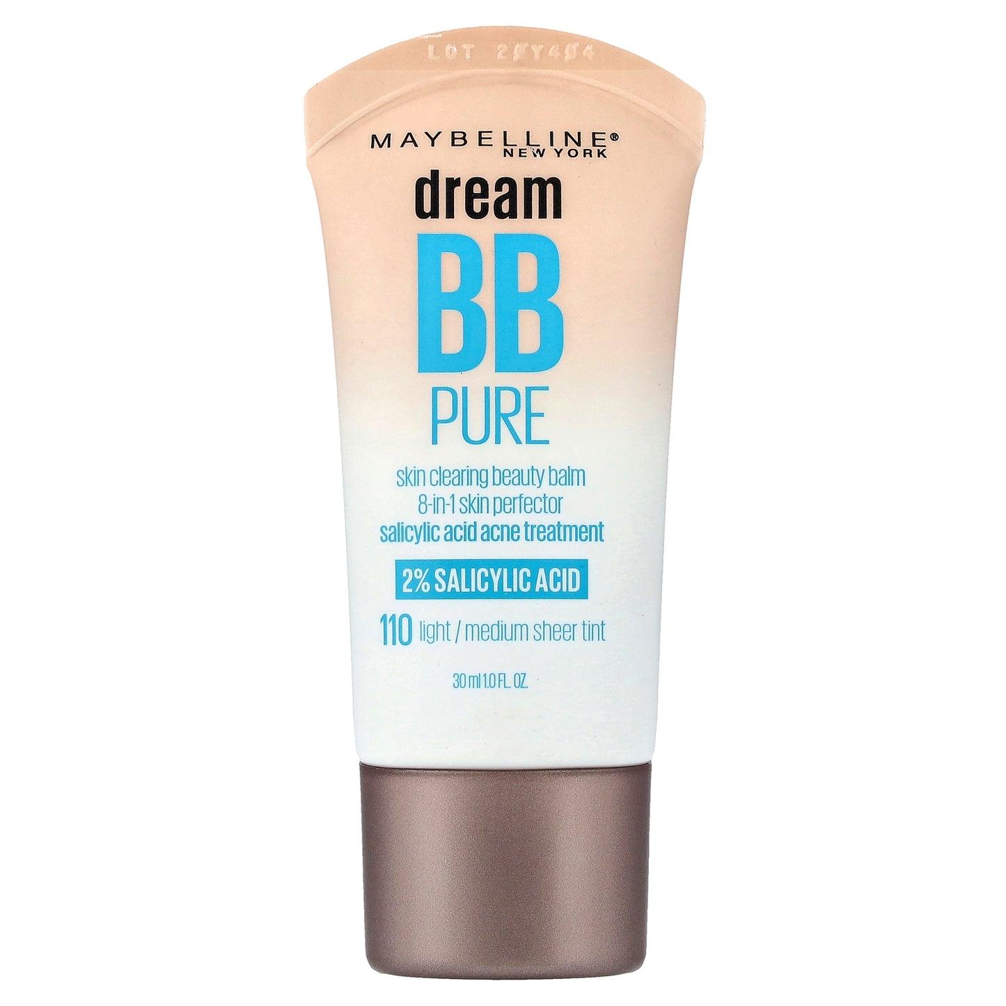 Maybelline, Dream BB Pure, Skin Clearing Beauty Balm, 110 Light/Medium Sheet Tint, 1 fl oz (30 ml)