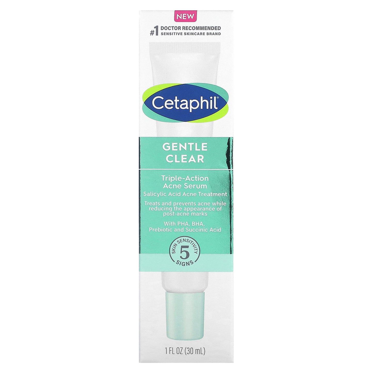 Cetaphil, Gentle Clear, Triple-Action Acne Serum, 1 fl oz (30 ml)