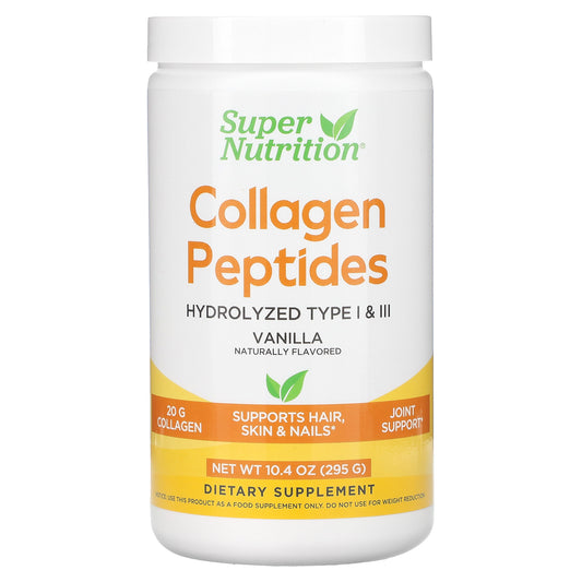 Super Nutrition, Collagen Peptides, Vanilla, 10.4 oz (295 g)