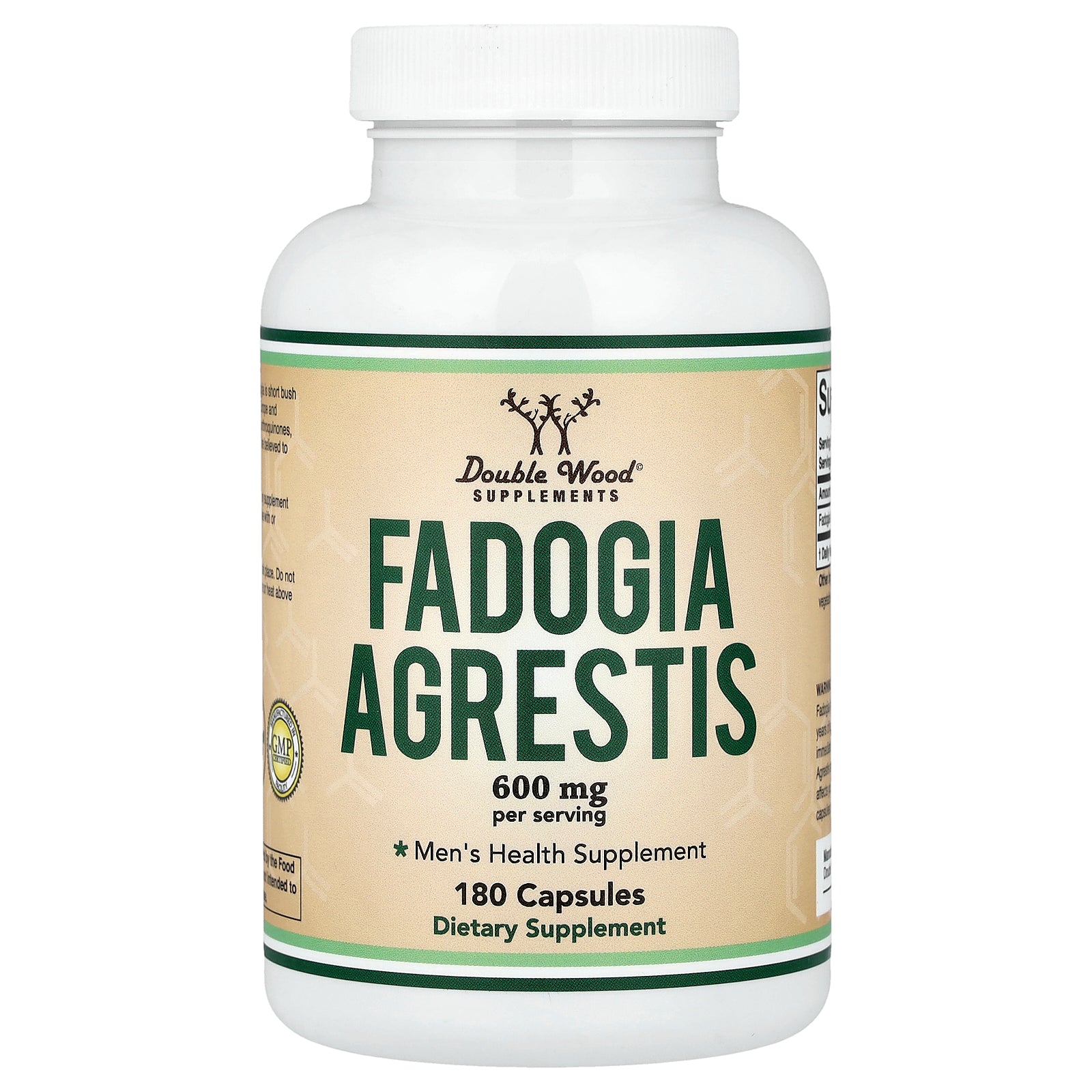 Double Wood Supplements, Fadogia Agrestis, 180 Capsules (300 mg per Capsule)
