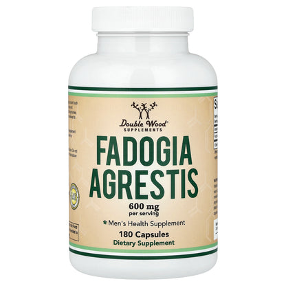 Double Wood Supplements, Fadogia Agrestis, 180 Capsules (300 mg per Capsule)
