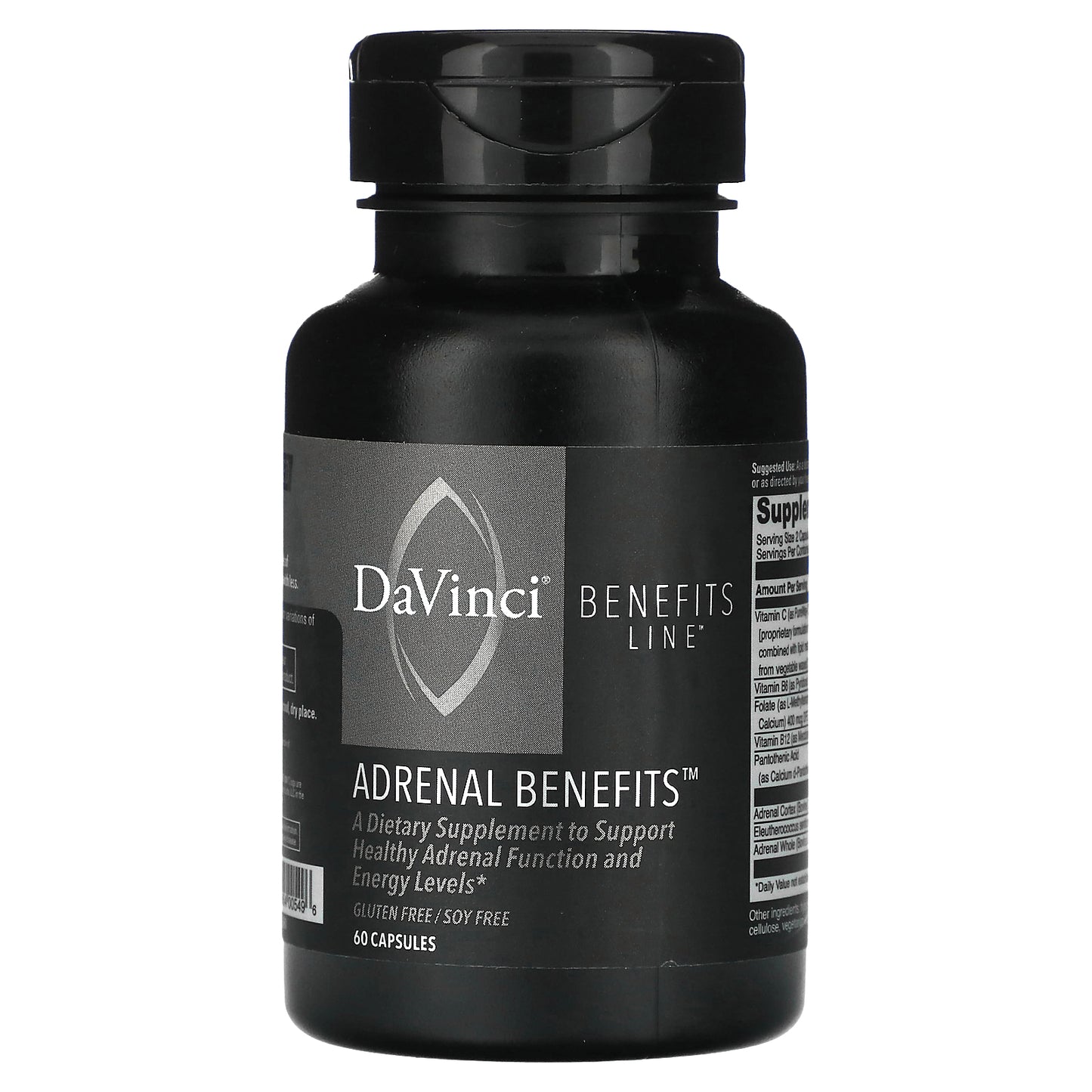 DaVinci Laboratories, Benefits Line, Adrenal Benefits, 60 Capsules