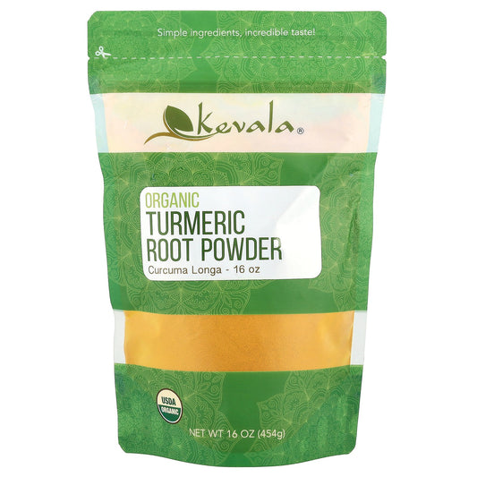 Kevala, Organic Turmeric Root Powder, 16 oz (454 g)