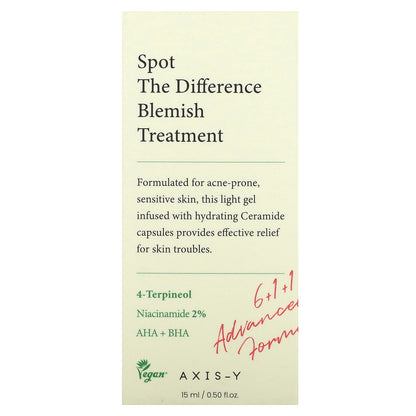 Axis-Y, Spot The Difference Blemish Treatment, 0.50 fl oz (15 ml)