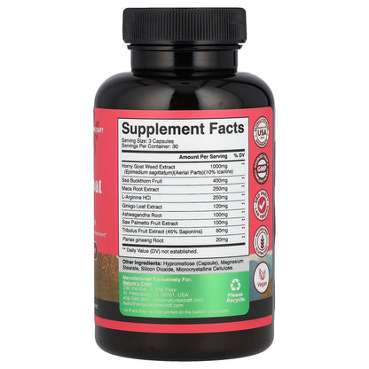 Nature's Craft, Horny Goat Weed, Women's Complex, 90 Capsules