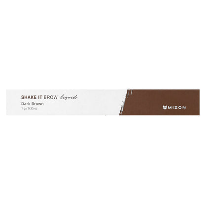 Mizon, Shake It Brow, Liquid, Dark Brown, 0.35 oz (1 g)