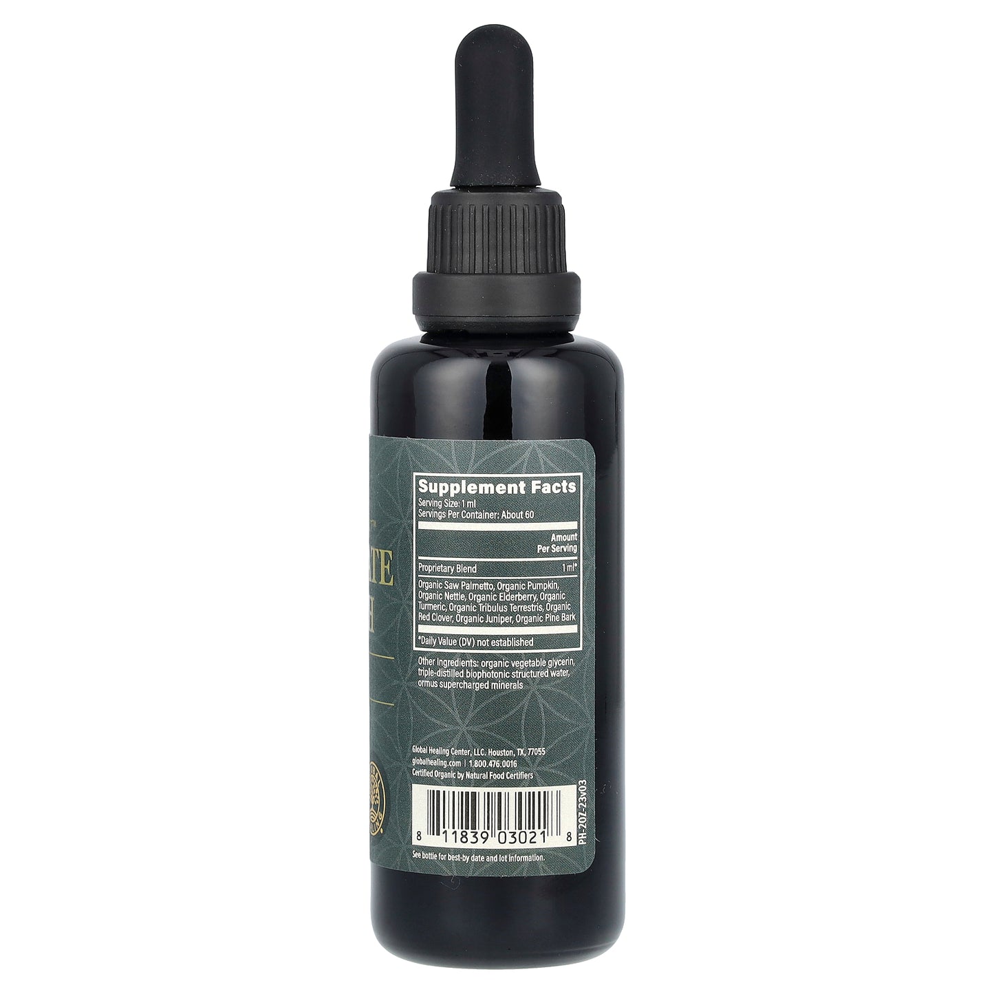 Global Healing, Raw Herbal Extract, Prostate Health, 2 fl oz (59.2 ml)