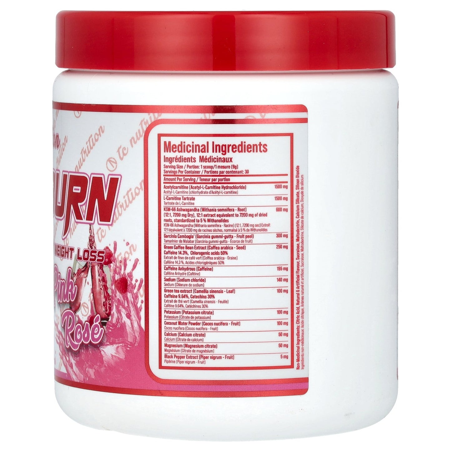 TC Nutrition, Hydraburn, Pink Rose , 9.52 oz (270 g)