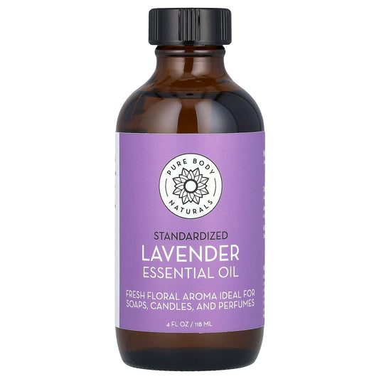 Pure Body Naturals, Essential Oil, Lavender , 4 fl oz (118 ml)