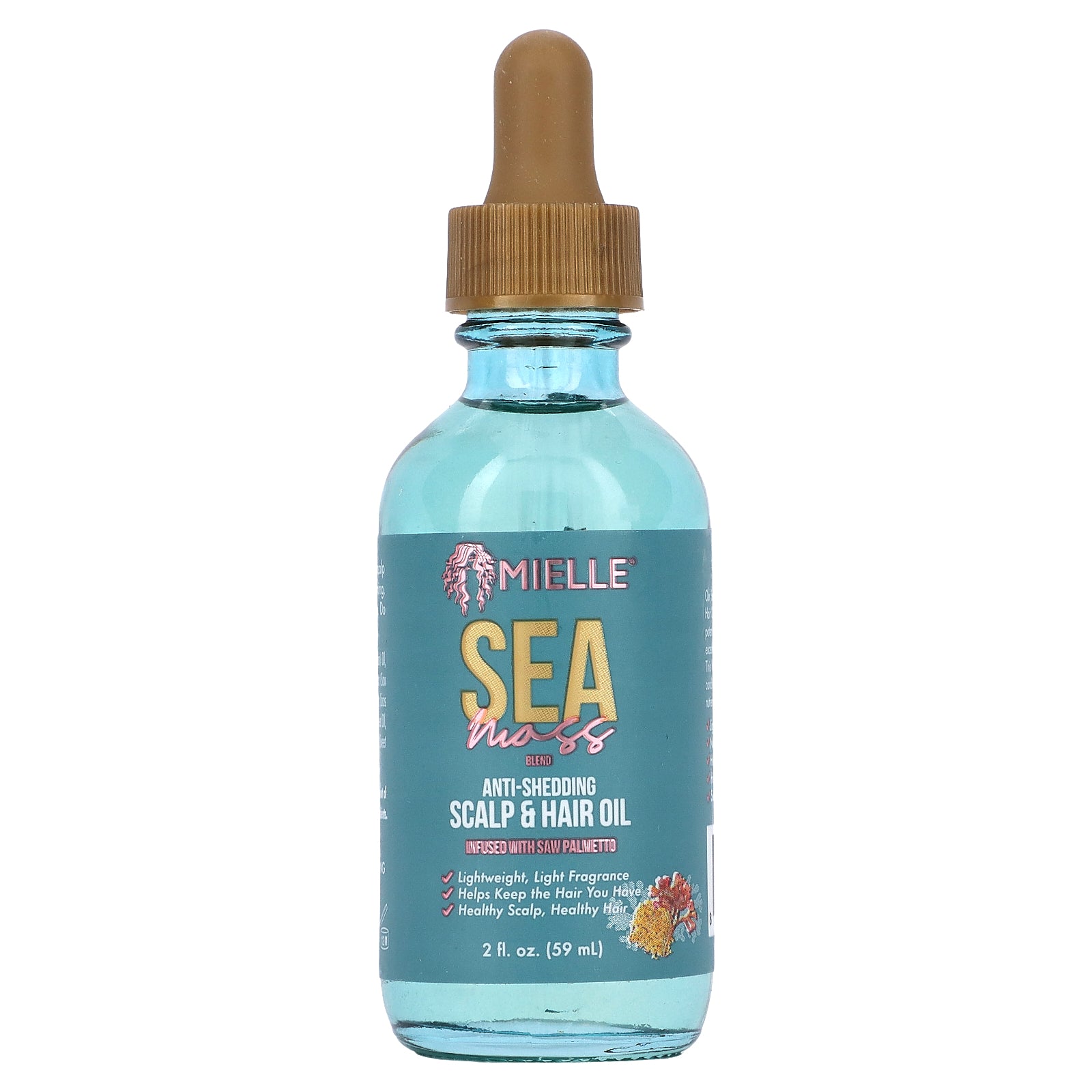 Mielle, Anti-Shedding Scalp & Hair Oil, Sea Moss, 2 fl oz (59 ml)