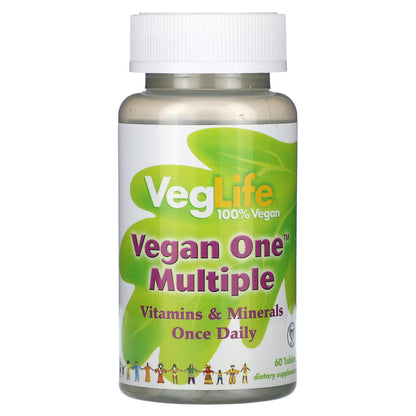 VegLife, Vegan One Multiple , 60 Tablets