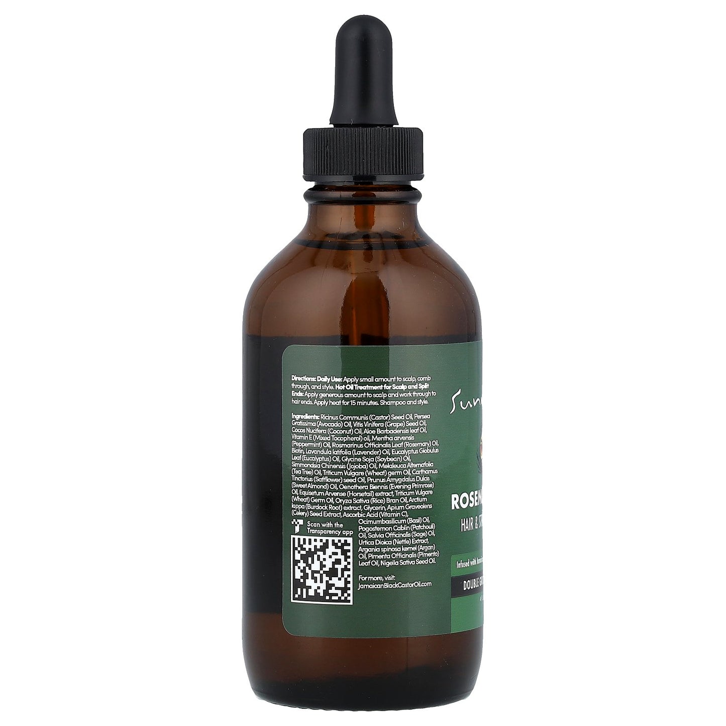 Sunny Isle, Rosemary Mint, Hair & Strong Roots Oil, 4 fl oz (118 ml)