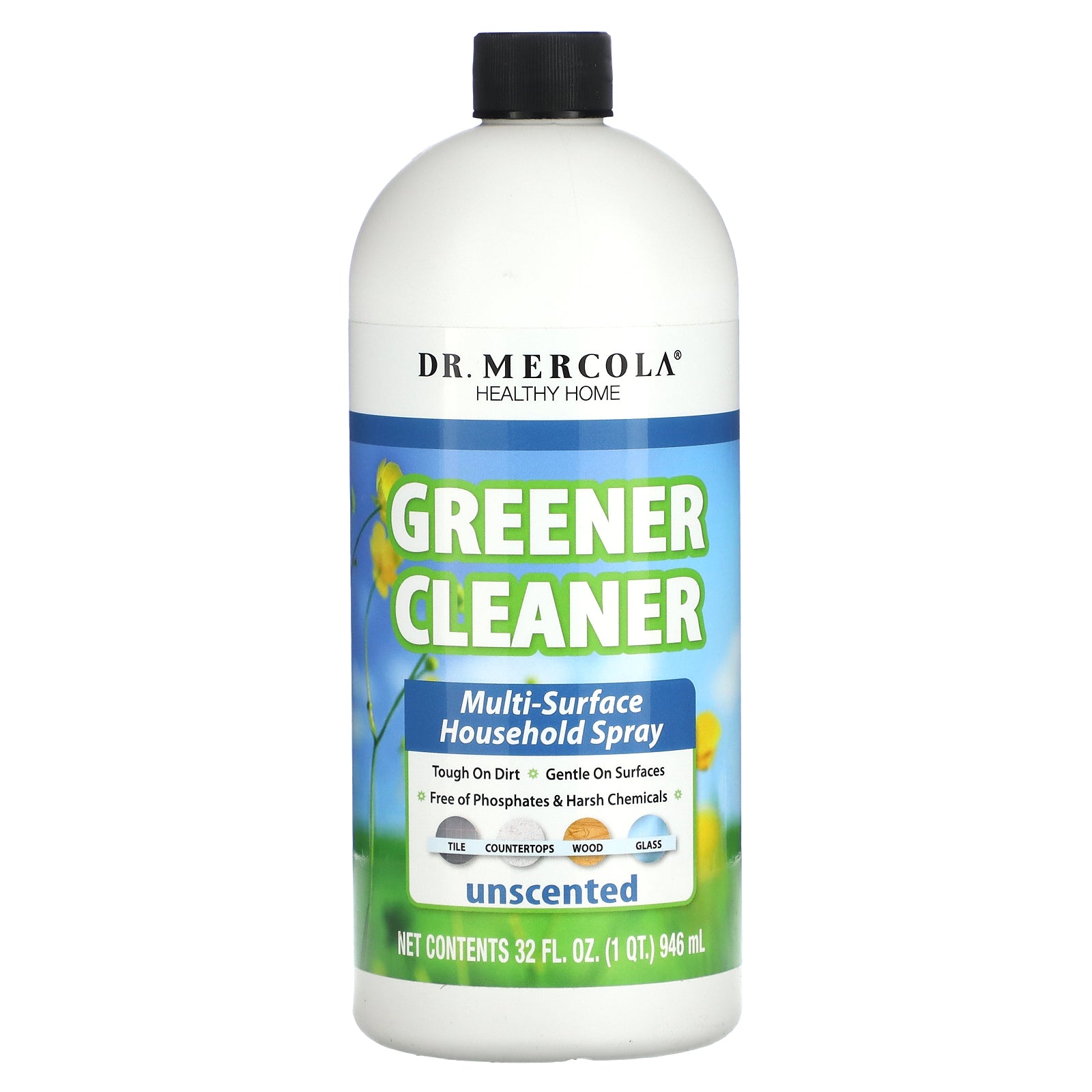 Dr. Mercola, Healthy Home, Greener Cleaner, Unscented , 32 fl oz (946 ml)