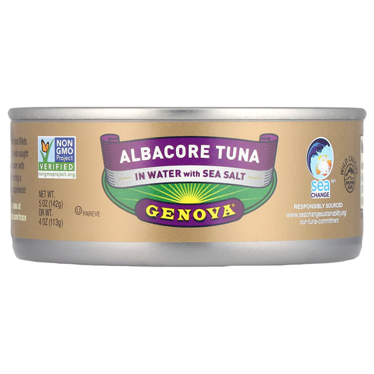 Genova, Albacore Tuna In Water With Sea Salt, 5 oz (142 g)