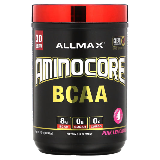 ALLMAX, AMINOCORE™ BCAA, Pink Lemonade, 0.69 lbs (315 g)