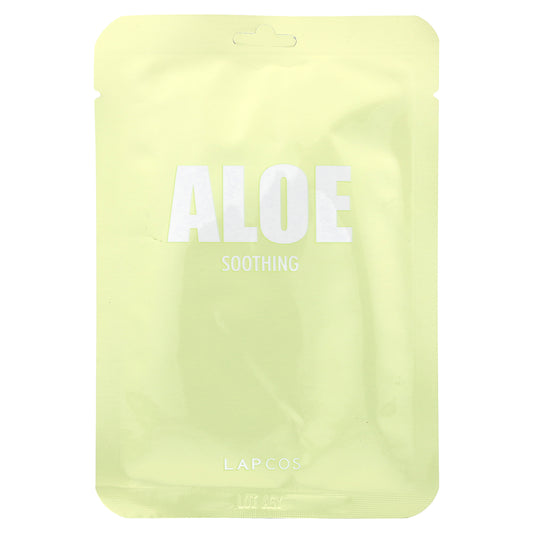 Lapcos, Aloe Beauty Sheet Mask, Soothing, 1 Sheet, 1.11 fl oz (33 ml)