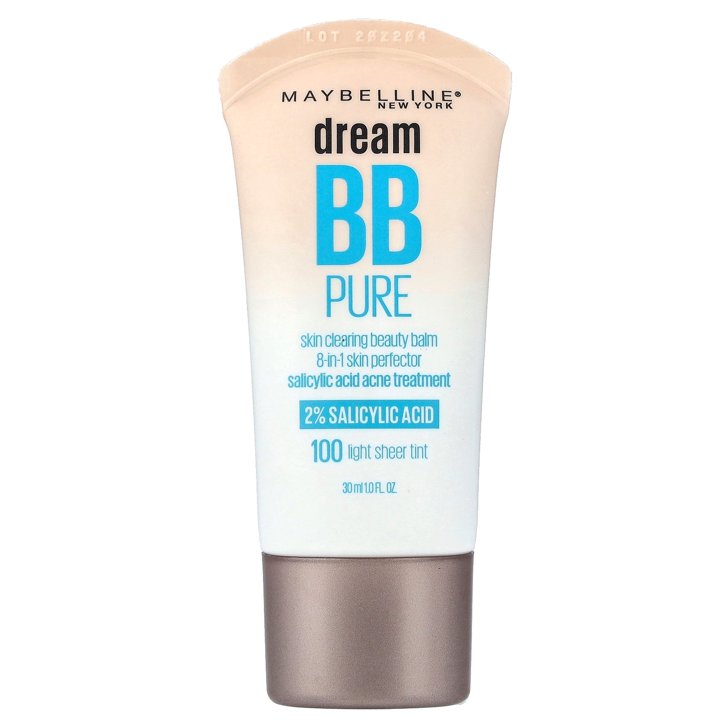 Maybelline, Dream BB Pure, Skin Clearing Beauty Balm, 100 Light Sheer Tint, 1 fl oz (30 ml)