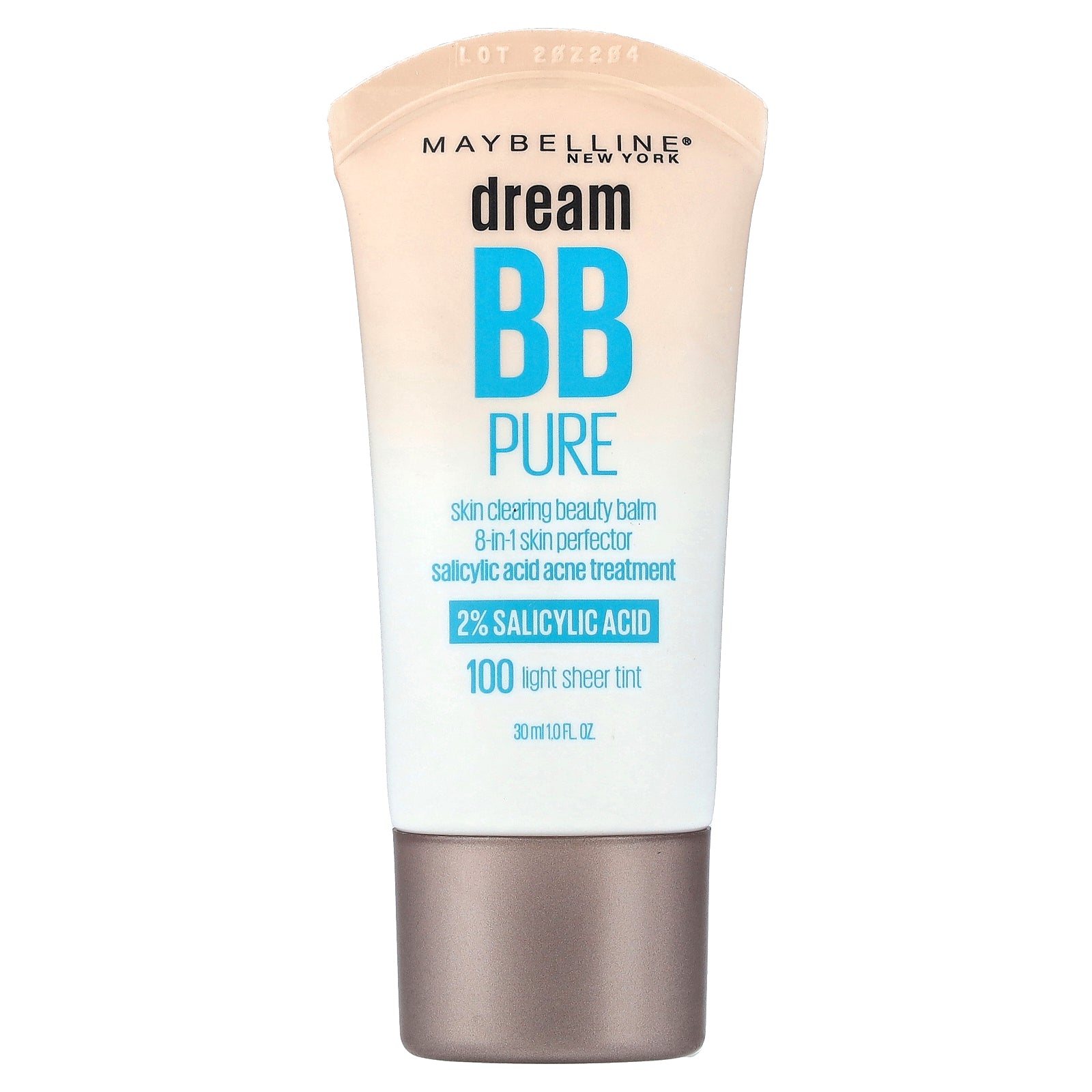 Maybelline, Dream BB Pure, Skin Clearing Beauty Balm, 100 Light Sheer Tint, 1 fl oz (30 ml)