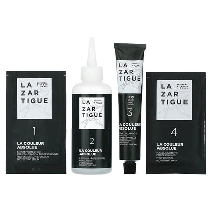 Lazartigue, Permanent Haircolor with Botanical Extracts, 6.30 Golden Dark Blond, 1 Application