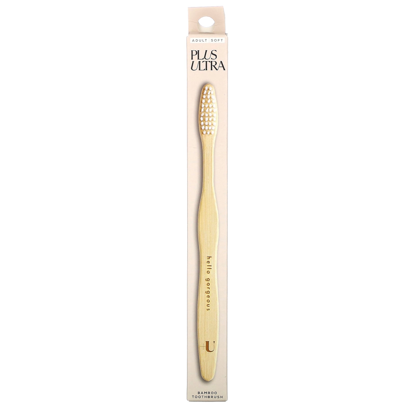 Plus Ultra, Bamboo Toothbrush, Hello Gorgeous, Adult, Soft, 1 Toothbrush
