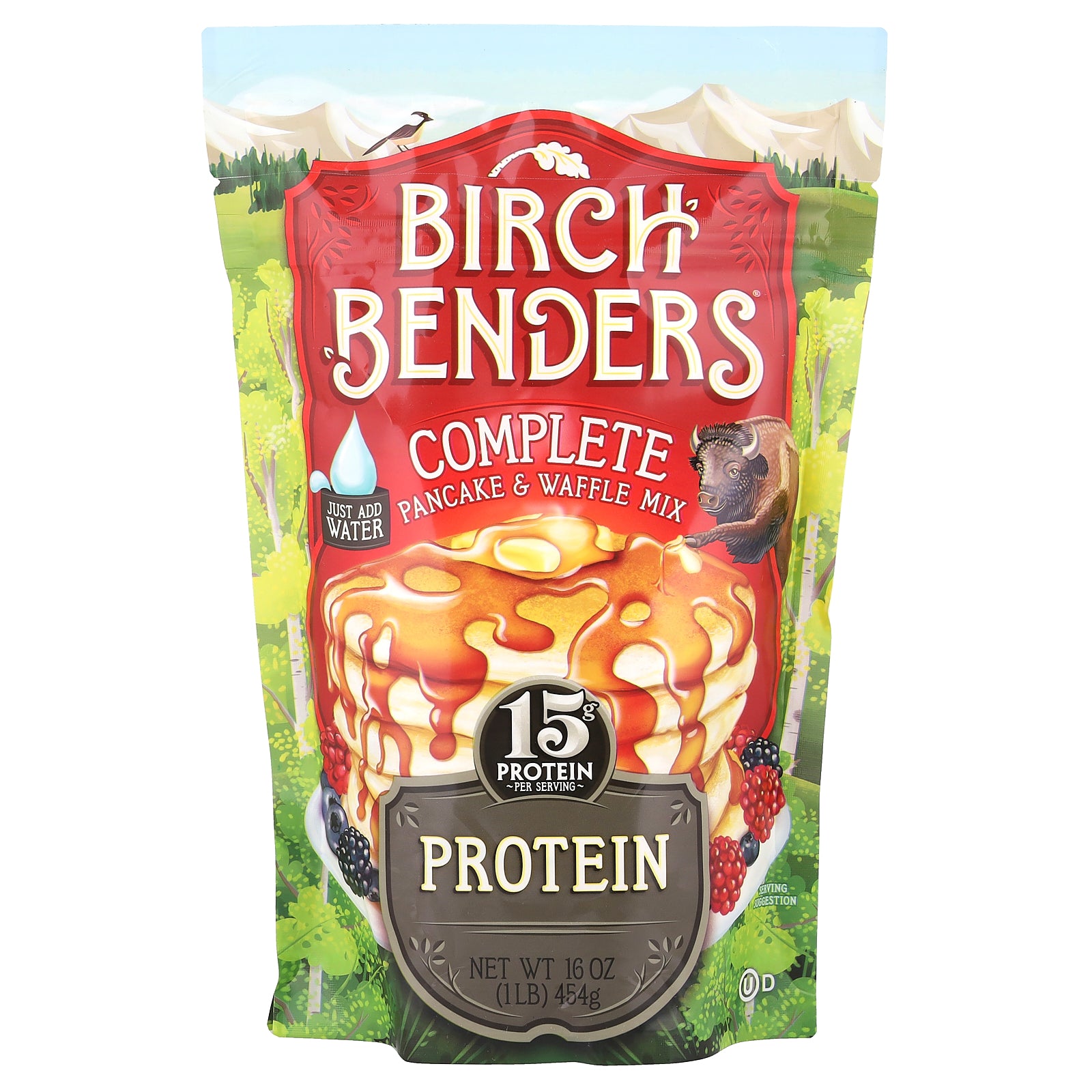 Birch Benders, Complete Pancake & Waffle Mix, Protein, 16 oz (454 g)