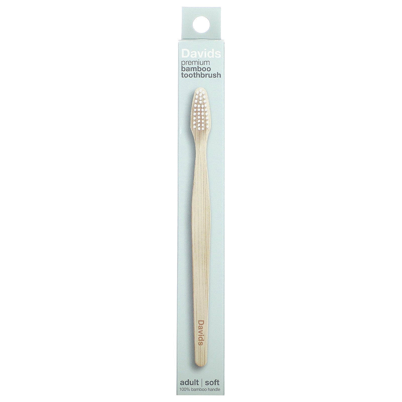 Davids, Premium Bamboo Toothbrush,  Soft, Adult, 1 Toothbrush