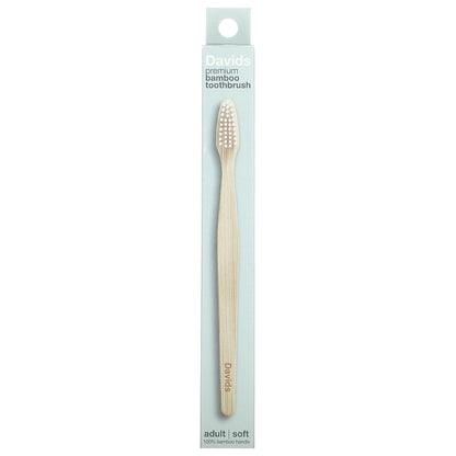 Davids, Premium Bamboo Toothbrush,  Soft, Adult, 1 Toothbrush