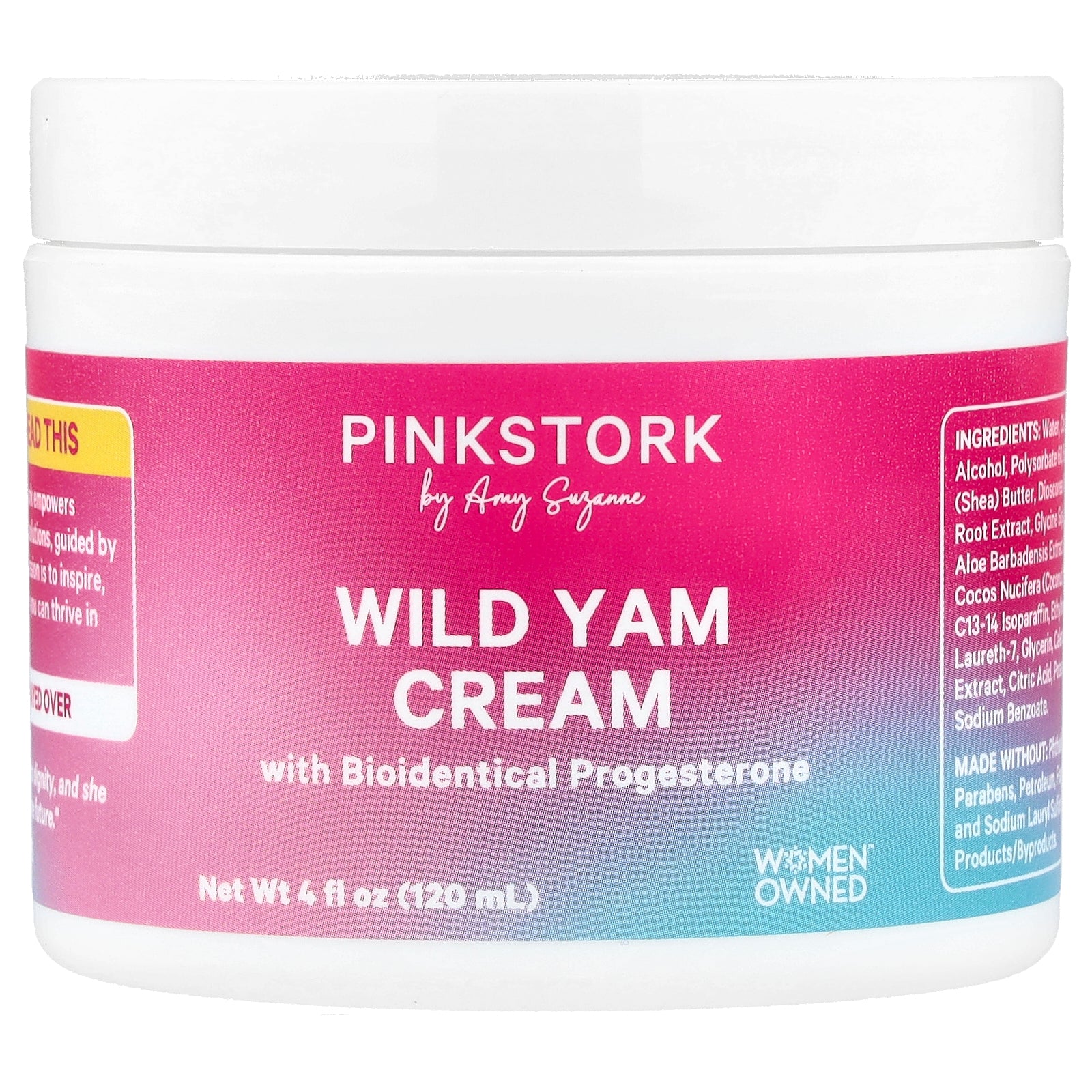 Pink Stork, Wild Yam Cream, 4 fl oz (120 ml)